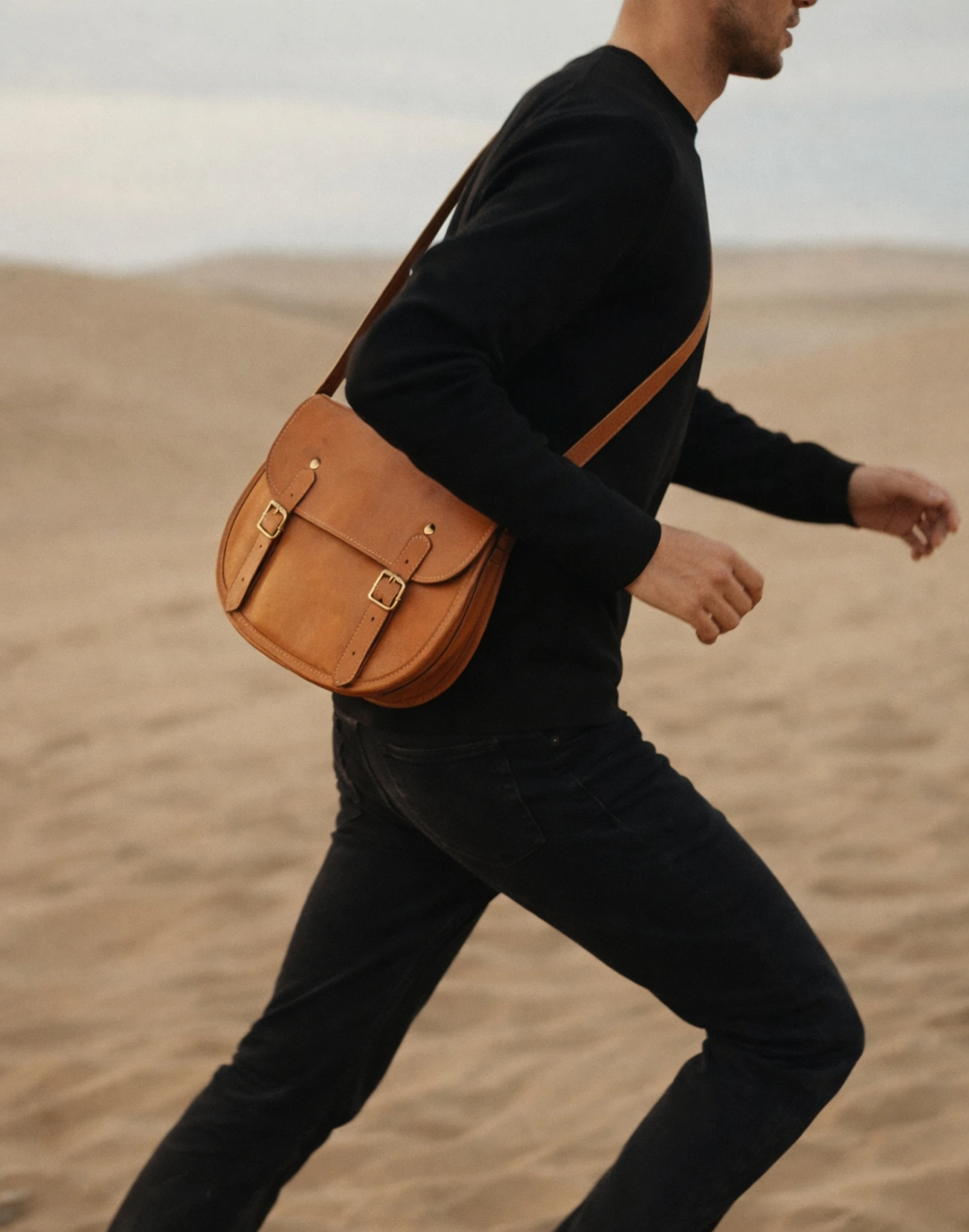 Object #1 — Leather crossbody bag